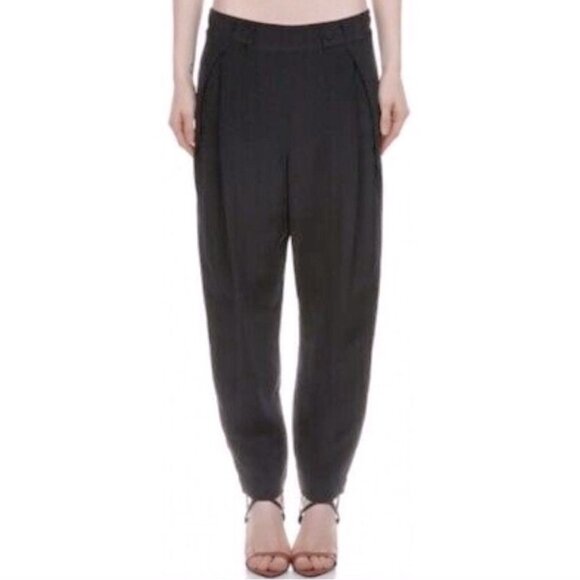 3.1 Phillip Lim Pants - NWT 3.1 Phillip Lim Silk Pleated Tapered pant with Waist Tab Extension size 8